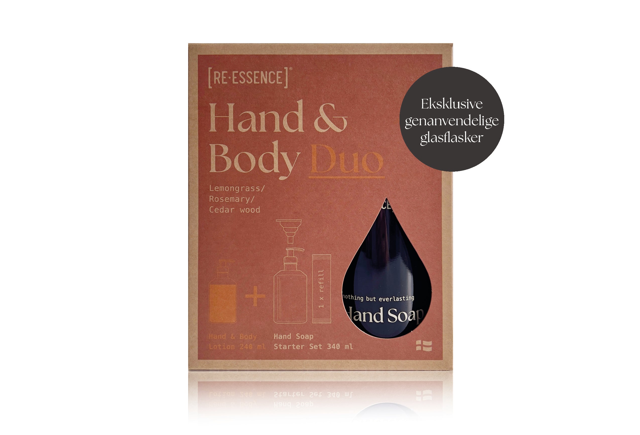 GIFTBOX DUO HAND SOAP + LOTION LEMONGRASS/ROSEMARY/CEDAR WOOD