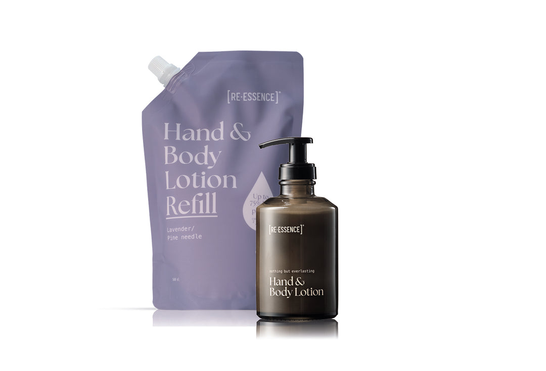 BUNDLE HAND & BODY LOTION + LOTION REFILL LAVENDER/PINE NEEDLE