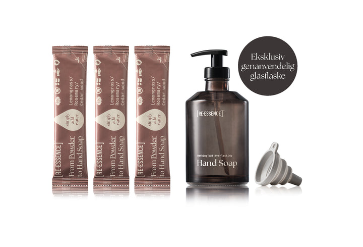 HAND SOAP STARTER SET LEMONGRASS/ROSEMARY/CEDAR WOOD (SMALL)
